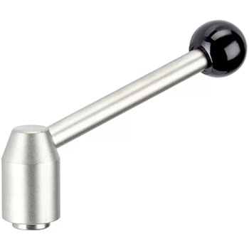 24440.0621 位置調節付クランピング・レバー/メネジ付/ステンレス鋼1.4305(SUS303相当)、サンドブラスト Roemheld Halder(ロームヘルド・ハルダー) 45516118