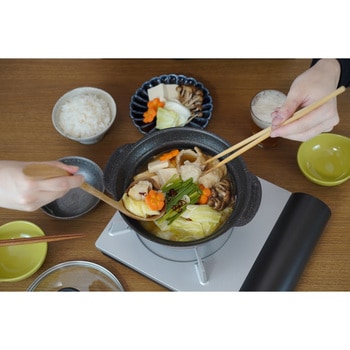 胡桃丈膳 IH対応フチ付卓上鍋18cm 和平フレイズ
