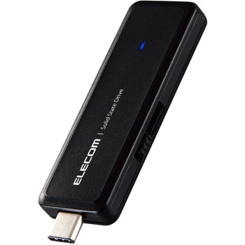 ELECOM 外付けポータブルSSD 500GB USB3.2Gen2対応 ブラック ESD ...