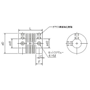 エンコーダ用樹脂カップリング ジェイテクトエレクトロニクス(旧：光洋電子工業)