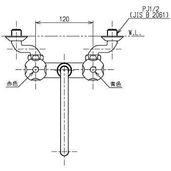 TOTO 台付2ハンドル (T20A) T20A 2ハンドル混合栓 1個 TOTO 【通販モノタロウ】