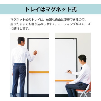パーティションホワイトボード ブラックフレームタイプ(組立サービス付き) プラス(VISION)