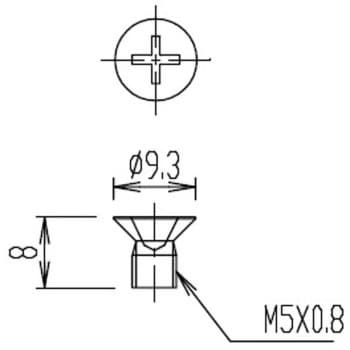 十字穴付皿小ネジ Lixil Inax 水栓取付部品 通販モノタロウ 41 409