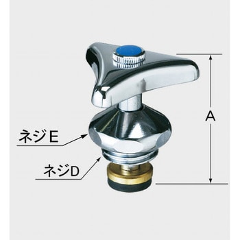 A-735(C) 3/4水栓用ハンドル部(水用) 1個 LIXIL(INAX) 【通販モノタロウ】