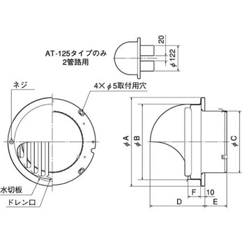 アルミ 丸形フード 縦ギャラリ メルコエアテクノロジー(メルコエアテック)