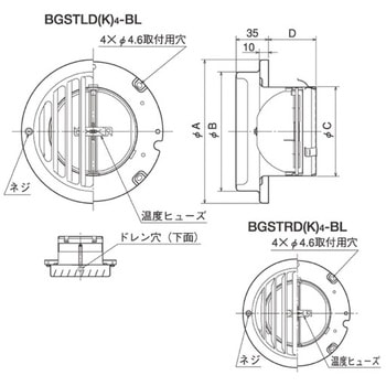 SUS製 ベントキャップ 縦ギャラリ FD120度 右吹き メルコエアテクノロジー(旧:メルコエアテック)