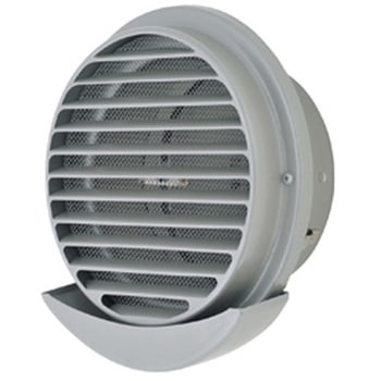 SUS製 ドレン皿付ベントキャップ 横ギャラリ 網3M FD120度 ドレン皿外付けタイプ メルコエアテクノロジー(旧:メルコエアテック)
