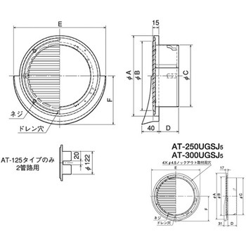SUS製 薄形ベントキャップ 横ギャラリ ワイド水切 - メルコエアテクノロジー(旧:メルコエアテック)
