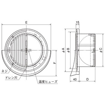 SUS製 薄形ベントキャップ 縦ギャラリ FD72度 左右両吹 ワイド水切 メルコエアテクノロジー(旧:メルコエアテック)