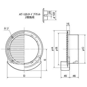SUS製 ドレン皿付薄形ベントキャップ 横ギャラリ メルコエアテクノロジー(メルコエアテック)
