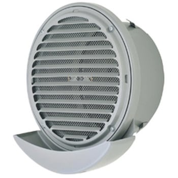 SUS製 ドレン皿付薄形ベントキャップ 横ギャラリ 網10M FD120度 メルコエアテクノロジー(メルコエアテック)