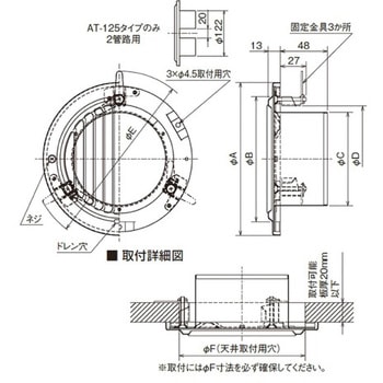 SUS製 軒天用ベントキャップ ギャラリ 左右両吹き メルコエアテクノロジー(メルコエアテック)