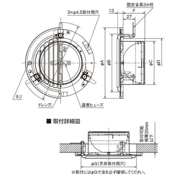 SUS製 軒天用ベントキャップ ギャラリ FD120度 左右両吹き メルコエアテクノロジー(メルコエアテック)