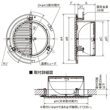 SUS製 軒天用ベントキャップ ギャラリ FD72度 片吹き メルコエアテクノロジー(メルコエアテック)
