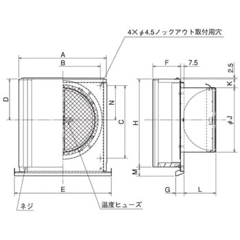 SUS製 深形スクエアフード 横ギャラリ 網3M FD72度 薄型小風量タイプ ワイド水切 メルコエアテクノロジー(旧:メルコエアテック)