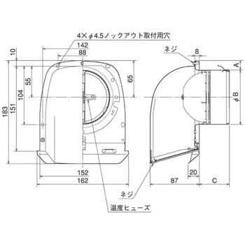 SUS製 深形フード 網3M FD120度 薄型小風量タイプ ワイド水切 メルコエアテクノロジー(旧:メルコエアテック)