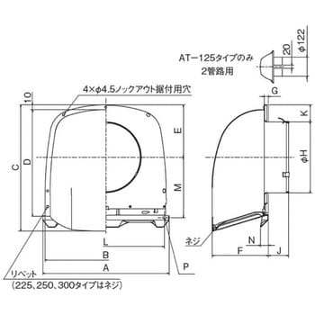 AT-300FWS5 SUS製 深形フード 縦ギャラリ 網10M ワイド水切 1個 メルコ