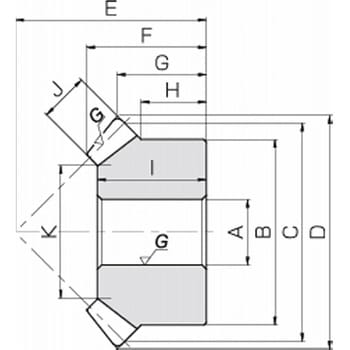 SMSG5-30R SMSG 歯研スパイラルマイタ 1個 小原歯車工業(KHK) 【通販