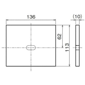 AT-100QNK-F 自然給気ユニット 交換用フィルター 角形用 メルコ