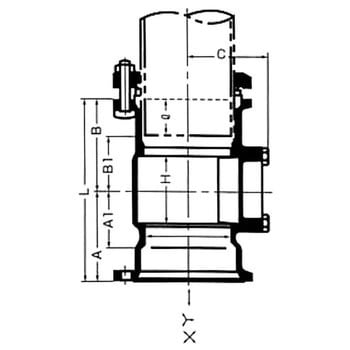 COS-T 掃除口付満水試験兼用伸縮継手 排水鋼管可とう継手(MD継手) 1個