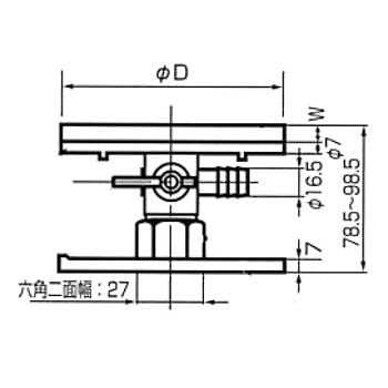 満水試験用治具 排水鋼管可とう継手(MD継手)