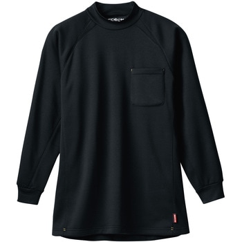 50428 長袖ハイネックシャツ(胸ポケット有) - 桑和