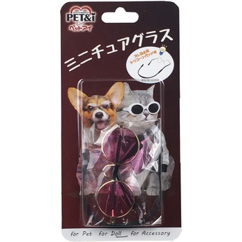 レトロラウンドメガネ ペットアイ