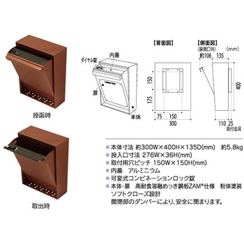 デザインポスト ブルック 福彫