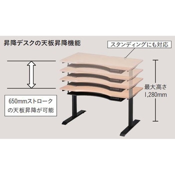 ULTAGE 電動昇降デスク 幅120cm 木製 コイズミファニテック