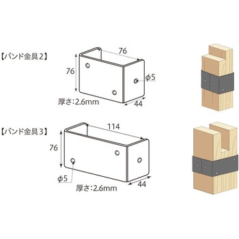 2×4金具 八幡ねじ