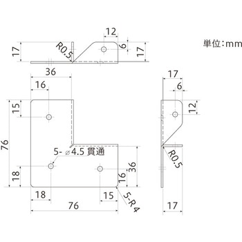 2×4材用ラクラク取付コーナー 八幡ねじ