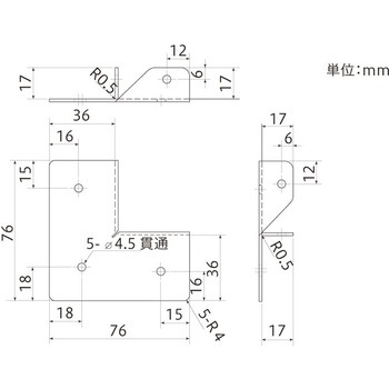 2×4材用ラクラク取付コーナー 八幡ねじ