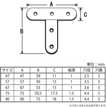 ステンレス T字 八幡ねじ