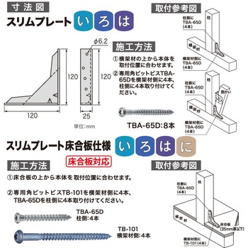 スリムプレート 八幡ねじ