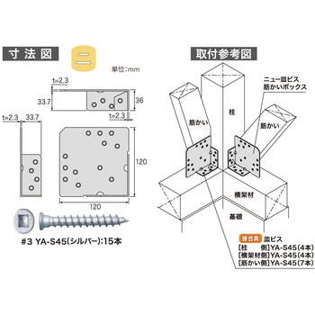 ニュー皿ビス筋かいBOX 八幡ねじ