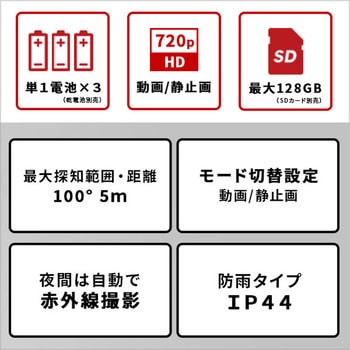 乾電池式どこでもセンサーカメラ ホームテイスト