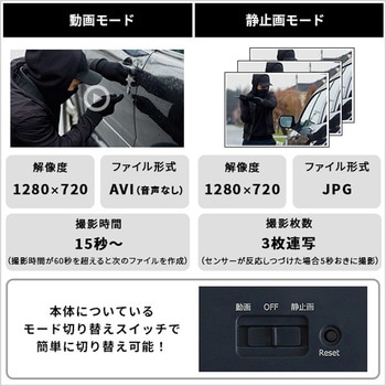 乾電池式どこでもセンサーカメラ ホームテイスト