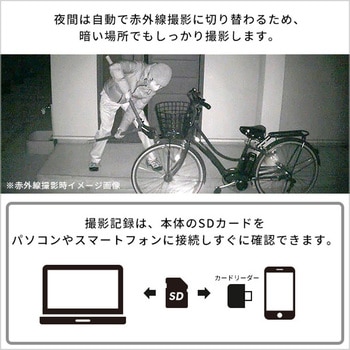乾電池式どこでもセンサーカメラ ホームテイスト