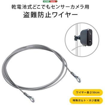 乾電池式どこでもセンサーカメラ用 盗難防止ワイヤー ホームテイスト