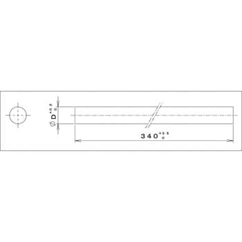 1.8×340 超硬ストレート丸棒 1本 ダイジェット工業(DIJET) 【通販