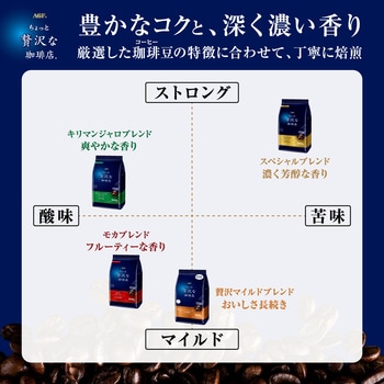 ちょっと贅沢な珈琲店 レギュラーコーヒー【スペシャルB】【モカB】【キリマンジャロB】【ブラジル最上級】 - AGF(味の素AGF)