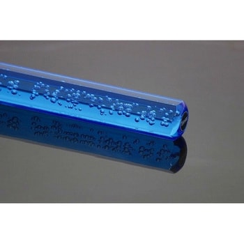 クリスタルシフトノブ 泡 ロング ブルー色 口径12×1.25mm MM75-0014-BL