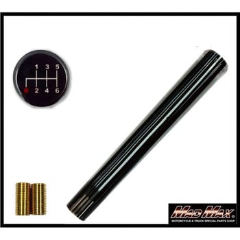 レトロ ストライプシフトノブ 日野レンジャープロ用 ブラックライン色 口径12×1.25mm MM75-13213-BK