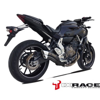 IXRACE YAMAHA ヤマハ MT 07 14-15/MOTO CAGE 14-15 Z7B ツインアップ スリップマフラー【送料800円】