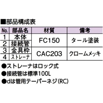 非防水用床排水トラップ アウス 排水ユニット・トラップ 【通販