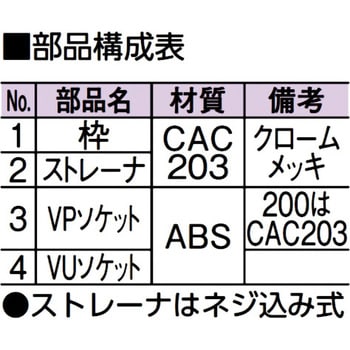 D-3V-PU-N 150 排水目皿(VP・VU兼用) 1個 アウス 【通販サイトMonotaRO】