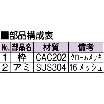 アウス D-3BE 125 [ 防虫目皿(内ネジ) ]-