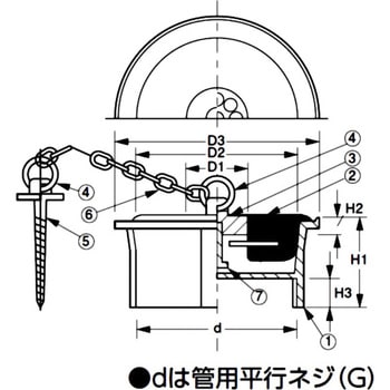 激安特価 親子風呂共栓・ゴム詰(内ネジ) アウス:親子風呂共栓・ゴム詰