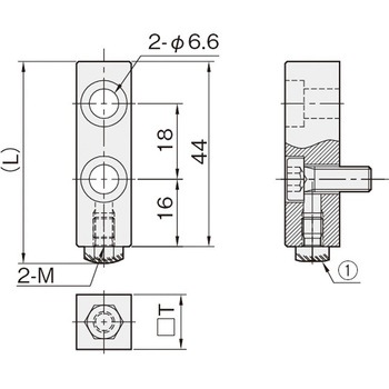 リニアストッパー(ストッパーブロック) SBAS(ボルトR) 岩田製作所