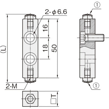 リニアストッパー(ストッパーブロック) SBAW(ボルトR) 岩田製作所